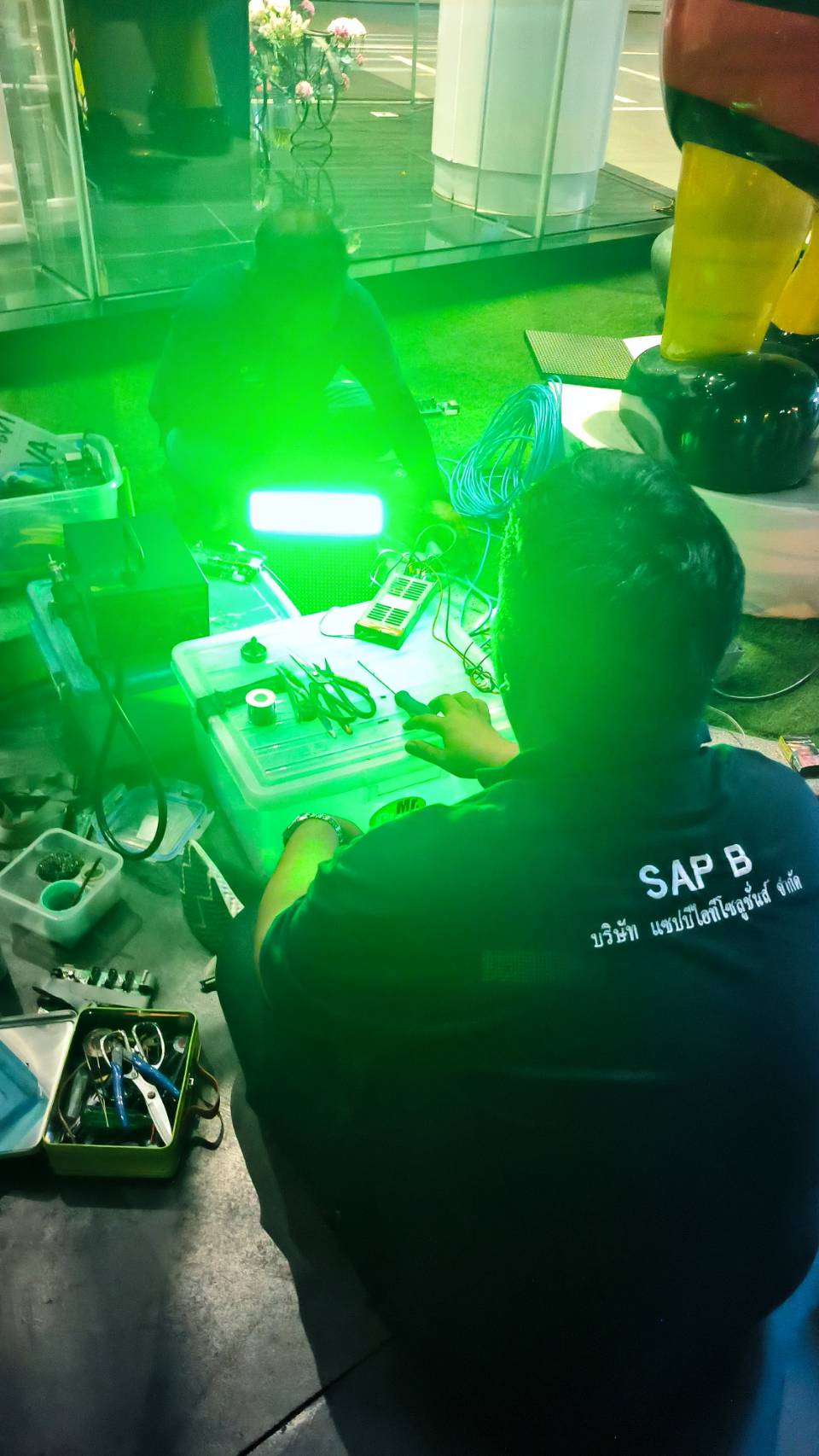 ทดสอบโมดูล LED ที่แก้ไขแล้ว ก่อนติดตั้งกลับคืน