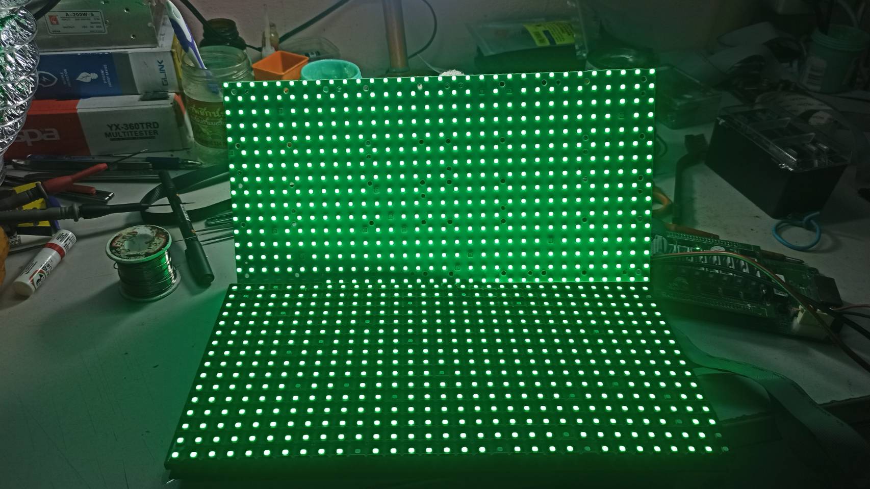 ทดสอบโมดูล LED หลังดำเนินการซ่อมแซม 