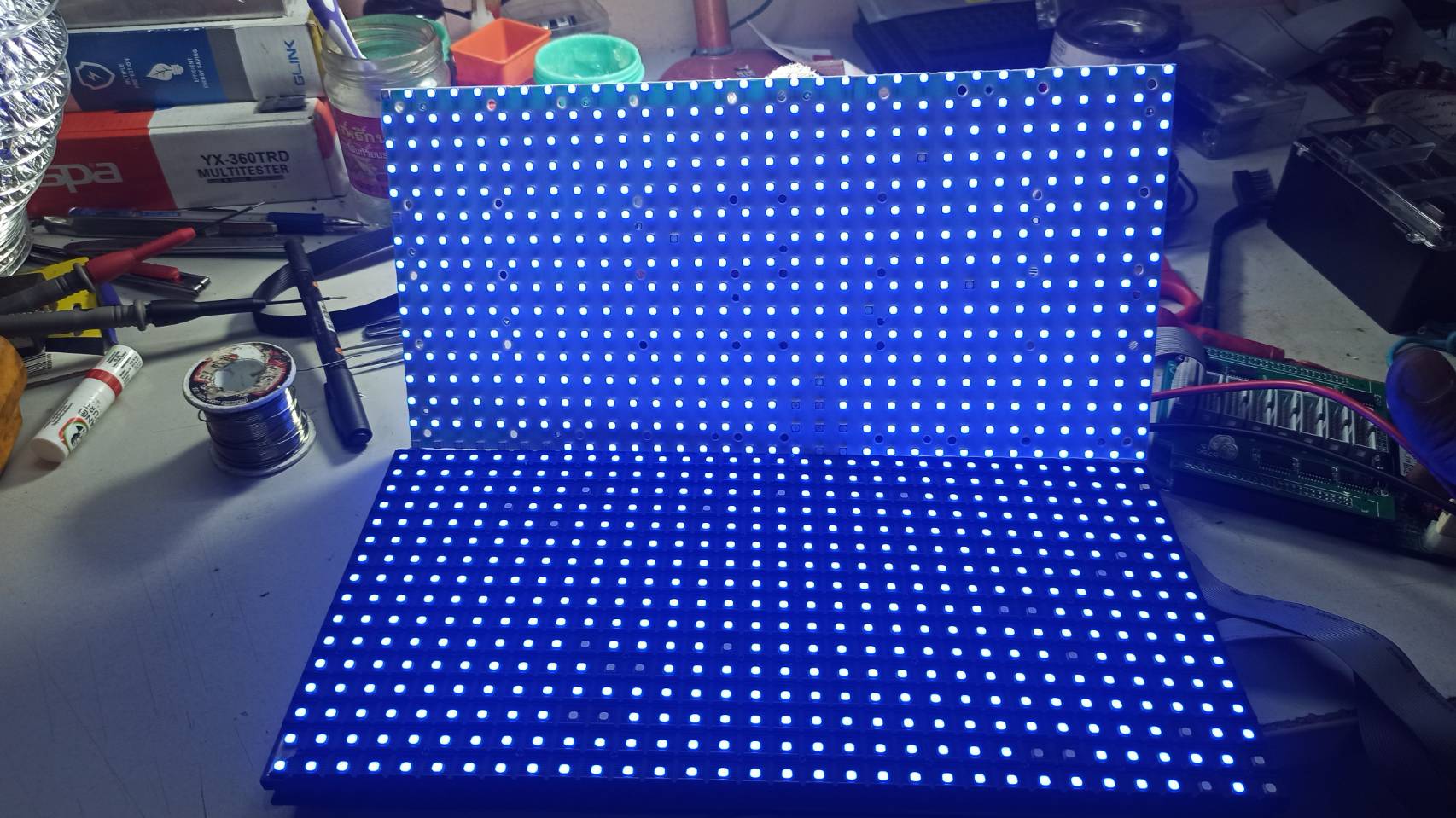 ทดสอบโมดูล LED หลังดำเนินการซ่อมแซม 